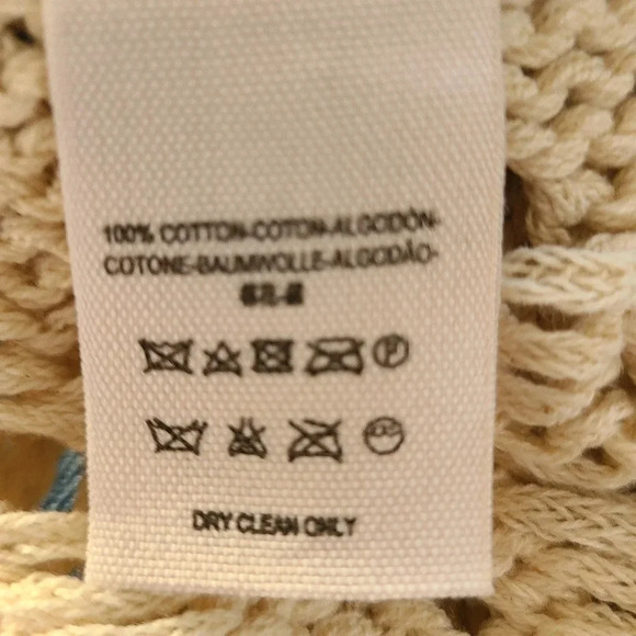 Free People Denim Crochet Back Vest XS - Picture 6 of 7